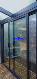 灰色色内部折るスライディング・ドアの耐久二重ガラスをはめられたアルミニウム ドア